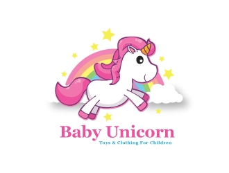 baby unicorn logo design by emberdezign