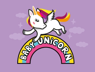 baby unicorn logo design by Aadisign