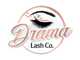 Drama Lash Co. logo design by jaize