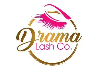 Drama Lash Co. logo design by PMG