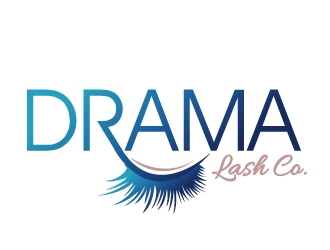 Drama Lash Co. logo design by PMG