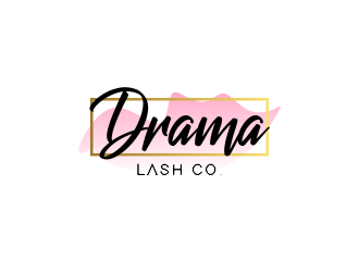 Drama Lash Co. logo design by JessicaLopes