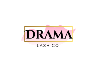 Drama Lash Co. logo design by JessicaLopes