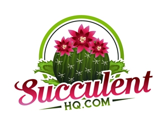 SucculentHQ.com logo design by DreamLogoDesign