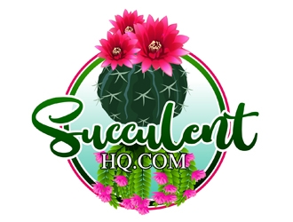 SucculentHQ.com logo design by DreamLogoDesign