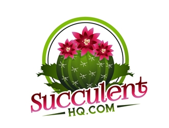 SucculentHQ.com logo design by DreamLogoDesign