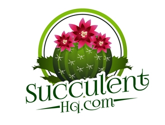 SucculentHQ.com logo design by DreamLogoDesign