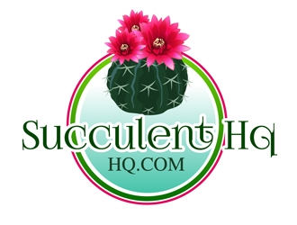SucculentHQ.com logo design by DreamLogoDesign