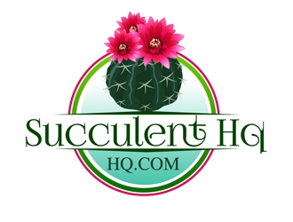 SucculentHQ.com logo design by DreamLogoDesign