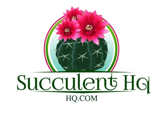 SucculentHQ.com logo design by DreamLogoDesign