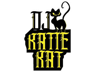Dj Katie Kat logo design by Suvendu