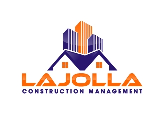 LAJOLLA CONSTRUCTION MANAGEMENT logo design by labo
