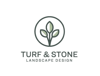 Turf & Stone Landscape Design logo design by nehel