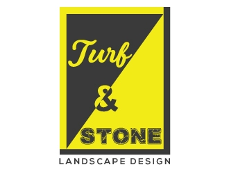 Turf & Stone Landscape Design logo design by Suvendu