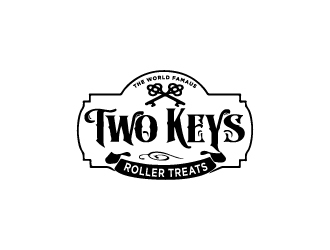 TWO KEYS ROLLER TREATS logo design by dhika