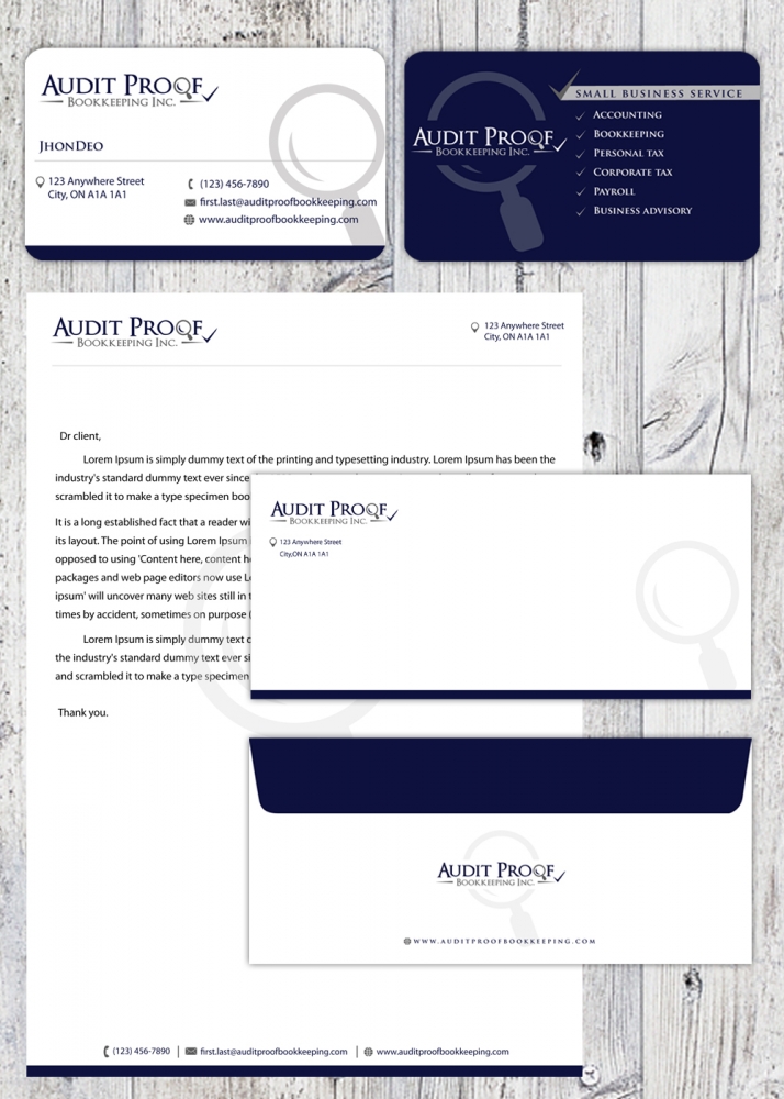 Audit Proof Bookkeeping Inc. logo design by SmartDesigner