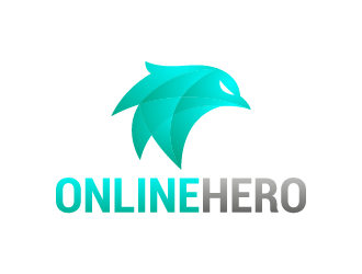 the online hero logo design by mhala