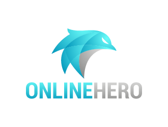 the online hero logo design by mhala