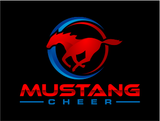Mustang Cheer logo design by mutafailan