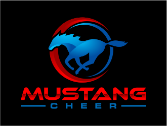 Mustang Cheer logo design by mutafailan