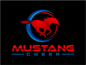 Mustang Cheer logo design by mutafailan