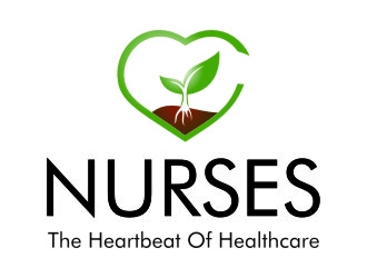Nurses: The Heartbeat Of Healthcare logo design by jetzu