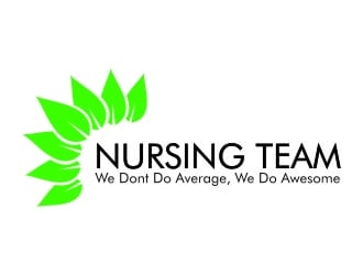 Nursing Team: We Dont Do Average, We Do Awesome logo design by jetzu