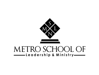 Metro School of Leadership & Ministry  logo design by giphone