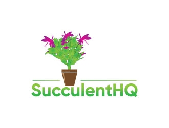 SucculentHQ.com logo design by Erasedink