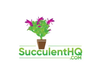 SucculentHQ.com logo design by Erasedink