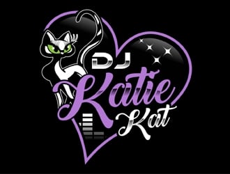 Dj Katie Kat logo design by MAXR