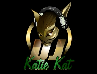 Dj Katie Kat logo design by DreamLogoDesign