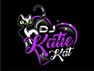 Dj Katie Kat logo design by MAXR