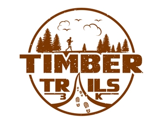 Timber Trails 3K logo design by DreamLogoDesign