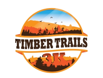 Timber Trails 3K logo design by Eliben