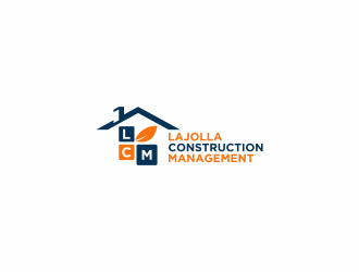 LAJOLLA CONSTRUCTION MANAGEMENT logo design by goblin