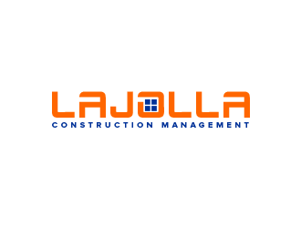 LAJOLLA CONSTRUCTION MANAGEMENT logo design by BeDesign
