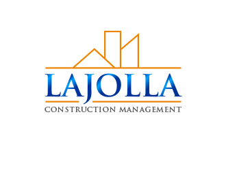 LAJOLLA CONSTRUCTION MANAGEMENT logo design by BeDesign
