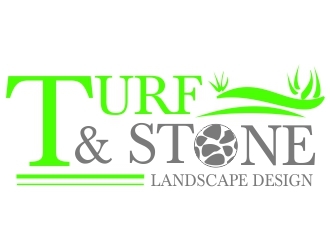 Turf & Stone Landscape Design logo design by ElonStark