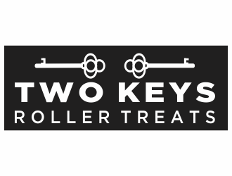 TWO KEYS ROLLER TREATS logo design by Mahrein