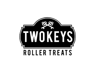 TWO KEYS ROLLER TREATS logo design by johana