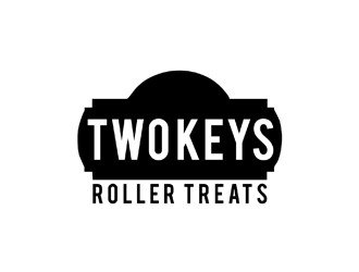 TWO KEYS ROLLER TREATS logo design by johana