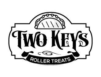 TWO KEYS ROLLER TREATS logo design by nexgen