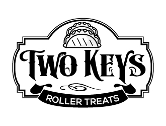 TWO KEYS ROLLER TREATS logo design by nexgen