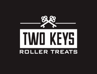 TWO KEYS ROLLER TREATS logo design by YONK