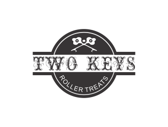 TWO KEYS ROLLER TREATS logo design by giphone