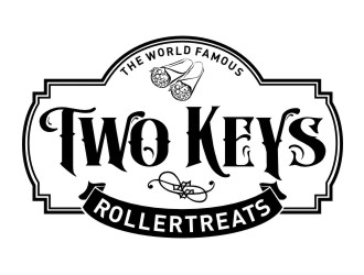 TWO KEYS ROLLER TREATS logo design by aladi
