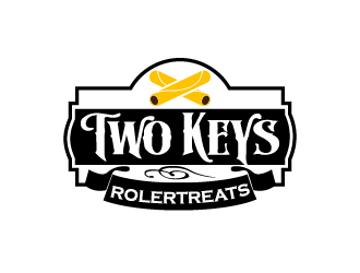 TWO KEYS ROLLER TREATS logo design by reight