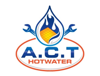 A.C.T Hotwater logo design by Suvendu