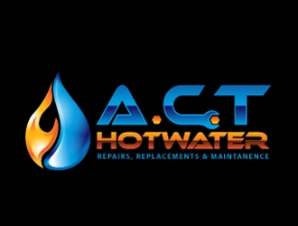 A.C.T Hotwater logo design by ZQDesigns